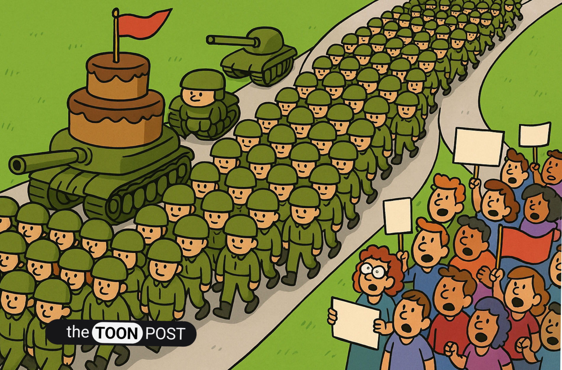 Tanks Roll in DC, Protesters Roll Their Eyes Nationwide Tanks Roll in DC, Protesters Roll Their Eyes Nationwide